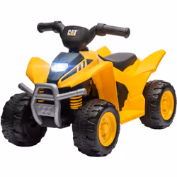 Descrizione: Scatena il divertimento alla guida dei più piccoli con il quad elettrico AIYAPLAY con licenza Caterpillar che po ...