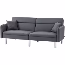 Descrizione: Lasciati affascinare dallo stile zen e accogliente di questo divano letto moderno grigio a 3 posti. Il nostro di ...