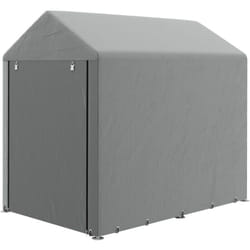 Tenda Garage Capanno Attrezzi Anti uv 120x179x165cm Grigio Chiaro - Outsunny
