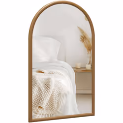 Descrizione: Rendi più elegante la tua casa con lo specchio da parete HOMCOM. La sua elegante forma ad arco e i profili in le ...