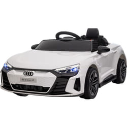 Homcom - Auto Elettrica per Bambini 3-5 Anni con Sospensioni Bianca e Nera