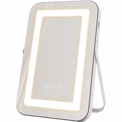 Descrizione: Esplora il fascino di un make-up perfetto con lo specchio LED HOMCOM. Le sue 3 modalità di luce regolabili (cald ...