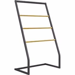 Descrizione: Posiziona i tuoi asciugamani in perfetto ordine su questo elegante portasciugamani HOMCOM. Le quattro barre con ...