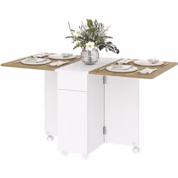 Descrizione: Scegli il tavolo richiudibile salvaspazio HOMCOM ideale per spazi ridotti. Realizzato con un design espandibile, ...