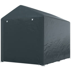Outsunny - Tenda Garage per Attrezzi e Bici Copertura Anti-UV 1.6x2m Grigio Scuro