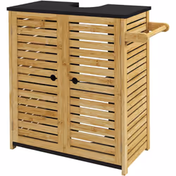 Descrizione: Rinnova il tuo bagno con il mobile sotto lavabo HOMCOM, perfetto per lavabi a colonna grazie al suo intaglio a U ...