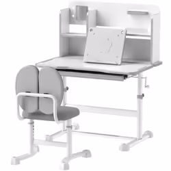 Descrizione: Scopri il set scrivania e sedia per bambini AIYAPLAY, realizzato con pannelli in MDF e robuste gambe in acciaio. ...