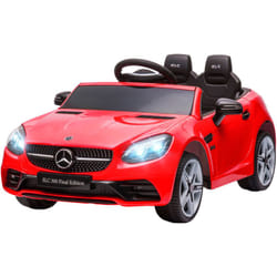 Aiyaplay - Auto Elettrica per Bambini Mercedes slc 300 con Telecomando Rosso