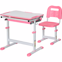 Descrizione: Il set HOMCOM con banco scuola e sedia per bambini è la soluzione perfetta per fare i compiti e studiare. È soli ...