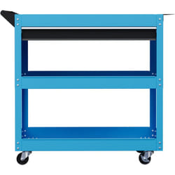 Carrello Porta Utensili con Cassetto e 3 Ripiani in Lamiera Blu - Durhand
