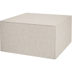 Homcom - Poggia Piedi con Rivestimento in Tessuto Effetto Lino Beige