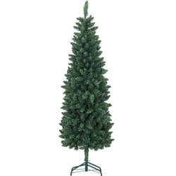 HOMCOM Albero di Natale Finto 182.88cm con 479 Rami Alto e Stretto Verde