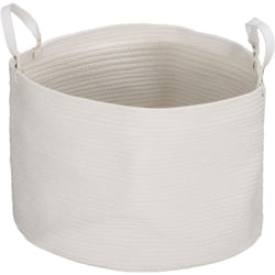 Homcom - Cesto Biancheria da 88L Portatile e Pieghevole Ø56x35.5 cm Crema
