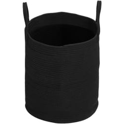 Homcom - Cesto Biancheria da 36L Portatile e Pieghevole Ø38x45 cm Nero