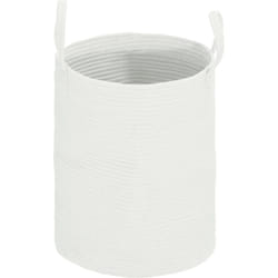 Homcom - Cesto Biancheria da 36L Portatile e Pieghevole Ø38x45 cm Crema