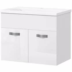 Descrizione: Trasforma il tuo bagno con il raffinato mobile lavabo sospeso kleankin! Questo mobiletto bagno montato a parete ...