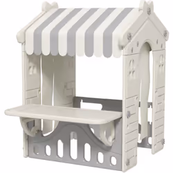 Descrizione: Ravviva la fantasia dei più piccoli con la casetta per bambini AIYAPLAY! Presenta un design elegante con finestr ...