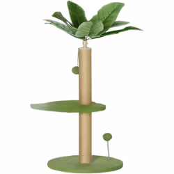 Descrizione: Rendi la tua abitazione un paradiso felino con questo albero per gatti PawHut! Grazie al design ornato con fogli ...
