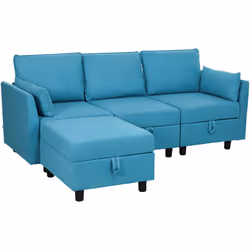 Descrizione: Migliora il comfort di casa con il divano componibile modulare HOMCOM. Con il suo design a sezioni separate, il  ...