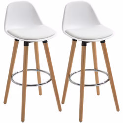 Descrizione: Questo set di 2 sgabelli da bar HOMCOM, dal design scandinavo e funzionale, è perfetto per la tua cucina o sala ...