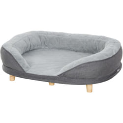 PawHut Divano per Cani Taglia Grande e Media fino 25kg con Imbottitura Grigio