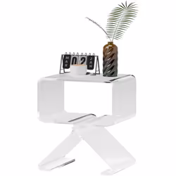 Descrizione: Esplora l'eleganza minimal e originale del nostro tavolino basso HOMCOM. Il design trasparente si fonde nel modo ...