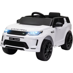 Aiyaplay - Auto Elettrica per Bambini Licenza Land Rover Discovery Bianco