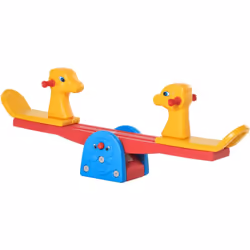 Descrizione: Lascia divertire i tuoi bimbi come al parco giochi con questa simpatica altalena a bilico HOMCOM! La solida stru ...