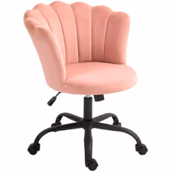Descrizione: Lasciati conquistare dalla sedia da ufficio HOMCOM, dall'originale design con schienale a petalo. Rivestita in v ...