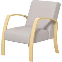 Descrizione: Esplora l'eleganza del design scandinavo con la poltroncina da camera HOMCOM. Braccioli e gambe sinuosi in legno ...