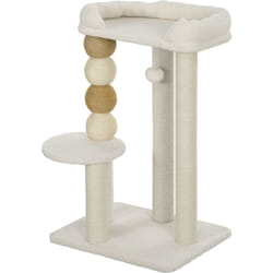 Albero per Gatti 6 kg max in Legno e Peluche Beige - Pawhut