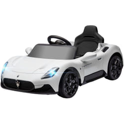 Aiyaplay - Macchina Elettrica per Bambini Maserati MC20 e Telecomando Bianco