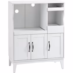 Descrizione: Questo mobiletto da cucina HOMCOM è un must per ogni piccolo spazio. Dispone di 2 pratici cassetti e 2 armadiett ...