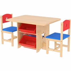 Descrizione: Munisciti del set tavolo e sedie per bambini AIYAPLAY per offrire ai più piccoli uno spazio adeguato alla lettur ...