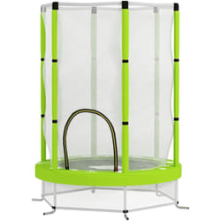 Aiyaplay - Tappeto Elastico Bambini 3-6 Anni Ø140cm con Rete Verde