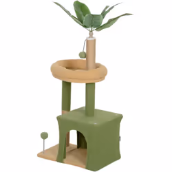 Descrizione: Lasciati conquistare da questo originale albero per gatti PawHut e aggiungi un tocco naturale in casa per il tuo ...