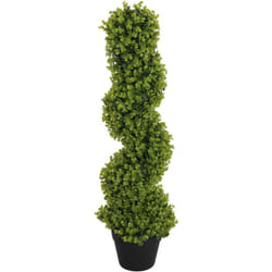 Homcom - Pianta Artificiale di Eucalipto a Spirale con Vaso Incluso Alta 90 cm