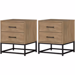 Descrizione: Lasciati conquistare dall'eleganza della semplicità con il set di comodini HOMCOM. Questa coppia di comodini in  ...