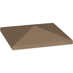 Copertura per Gazebo 3x3 m con 8 Fori in Tessuto Oxford 600D Marrone - Outsunny