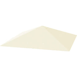 Copertura per Gazebo 3x3m a 8 Fori in Tessuto Oxford 600D Bianco Crema - Outsunny