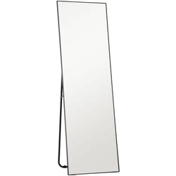 Specchio da Terra Figura Intera Autoportante o da Appoggio 40x150 cm Nero - Homcom