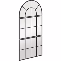 Descrizione: Rinnova il tuo ambiente con lo specchio a parete HOMCOM ad arco, dotato di un elegante design a finestra. Il set ...