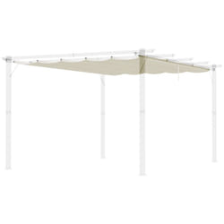 Outsunny Tetto di Ricambio per Pergola da Giardino da 3x4 m in Poliestere Crema
