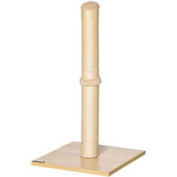 Albero Tiragraffi per Gatti con Palo in Sisal Alto 60 cm Beige - Pawhut