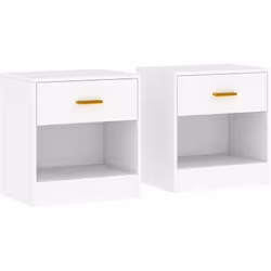 Descrizione: Arreda la tua camera da letto nel modo giusto con questo set di 2 comodini HOMCOM, un'elegante soluzione che off ...