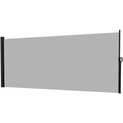 Frangivista da Giardino Retrattile 400x180cm con Maniglia Grigio Chiaro - Outsunny