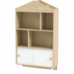 Descrizione: Incentiva l'ordine e la cura dei bambini per le loro cose con questa libreria per bambini AIYAPLAY dove riporre ...