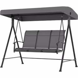 Descrizione: Goditi l'estate e il sole rilassandoti su questo elegante dondolo 3 posti Outsunny, perfetto per rilassarsi in c ...