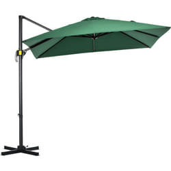 Ombrellone da Giardino Inclinabile e Girevole a 360° Verde - Outsunny
