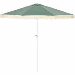 Descrizione: Questo elegante ombrellone da giardino inclinabile da 265 cm garantisce una protezione solare ottimale. Le sue f ...